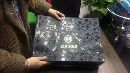 로고 제조업체가 있는 접이식 흰색 크래프트 종이 캐리어 가방 인쇄